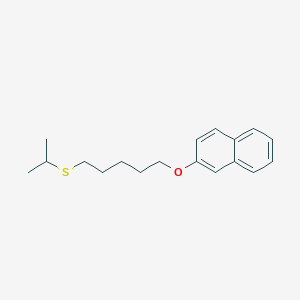 molecular formula C18H24OS B5065521 2-(5-Propan-2-ylsulfanylpentoxy)naphthalene 