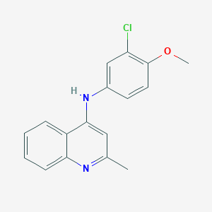 molecular formula C17H15ClN2O B5065550 N-(3-chloro-4-methoxyphenyl)-2-methylquinolin-4-amine 