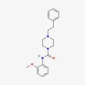 molecular formula C20H25N3O2 B5065633 N-(2-methoxyphenyl)-4-(2-phenylethyl)piperazine-1-carboxamide 