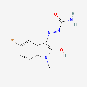 molecular formula C10H9BrN4O2 B5065798 (5-Bromo-2-hydroxy-1-methylindol-3-yl)iminourea 