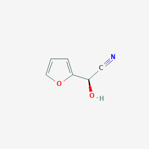 molecular formula C6H5NO2 B050658 (R)-(2-Furyl)hydroxyacetonitrile CAS No. 121986-08-1