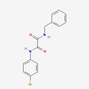 molecular formula C15H13BrN2O2 B5066281 N'-BENZYL-N-(4-BROMOPHENYL)ETHANEDIAMIDE 