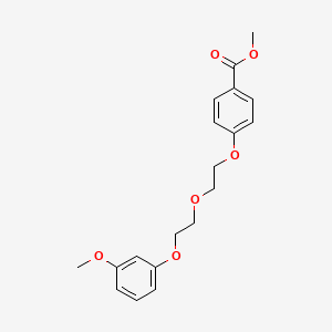 molecular formula C19H22O6 B5066449 Methyl 4-[2-[2-(3-methoxyphenoxy)ethoxy]ethoxy]benzoate 