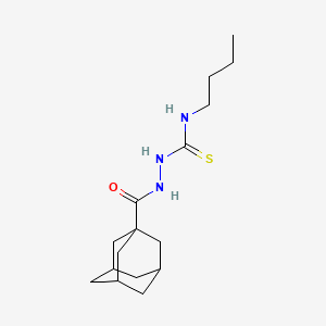 molecular formula C16H27N3OS B5066558 N-[(butylcarbamothioyl)amino]adamantane-1-carboxamide 