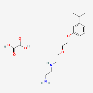 molecular formula C17H28N2O6 B5066664 oxalic acid;N'-[2-[2-(3-propan-2-ylphenoxy)ethoxy]ethyl]ethane-1,2-diamine 