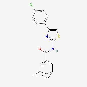 molecular formula C20H21ClN2OS B5066754 N-[4-(4-chlorophenyl)-1,3-thiazol-2-yl]adamantane-1-carboxamide 