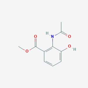 molecular formula C10H11NO4 B050670 Methyl 2-acetamido-3-hydroxybenzoate CAS No. 99060-57-8