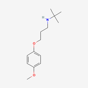 molecular formula C14H23NO2 B5067015 N-[3-(4-methoxyphenoxy)propyl]-2-methylpropan-2-amine CAS No. 418779-32-5