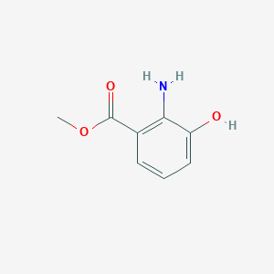 molecular formula C8H9NO3 B050674 Methyl 2-amino-3-hydroxybenzoate CAS No. 17672-21-8
