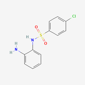 molecular formula C12H11ClN2O2S B5067503 N-(2-aminophenyl)-4-chlorobenzenesulfonamide CAS No. 56539-06-1