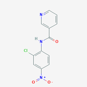 molecular formula C12H8ClN3O3 B5067504 N-(2-Chloro-4-nitro-phenyl)pyridine-3-carboxamide CAS No. 5531-93-1