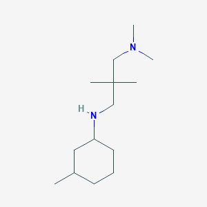 molecular formula C14H30N2 B5067522 N,N,2,2-tetramethyl-N'-(3-methylcyclohexyl)propane-1,3-diamine 