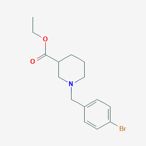 molecular formula C15H20BrNO2 B5067584 Ethyl 1-[(4-bromophenyl)methyl]piperidine-3-carboxylate 