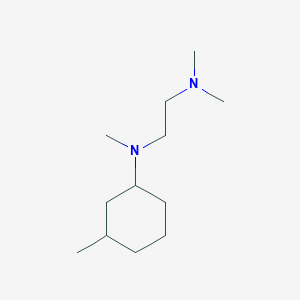 molecular formula C12H26N2 B5067629 N,N,N'-trimethyl-N'-(3-methylcyclohexyl)ethane-1,2-diamine 