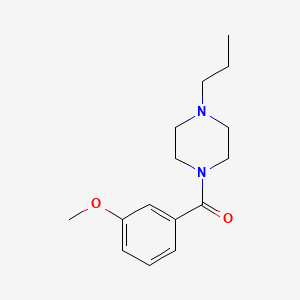 molecular formula C15H22N2O2 B5067675 1-(3-methoxybenzoyl)-4-propylpiperazine 