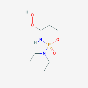 molecular formula C7-H17-N2-O4-P B050677 Diethyl-4'-hydroperoxycyclophosphamide CAS No. 76353-74-7