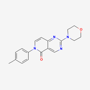 molecular formula C18H18N4O2 B5068098 6-(4-METHYLPHENYL)-2-(MORPHOLIN-4-YL)-5H,6H-PYRIDO[4,3-D]PYRIMIDIN-5-ONE 