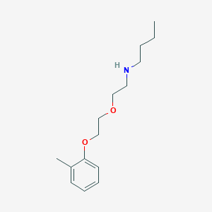 molecular formula C15H25NO2 B5068216 N-[2-[2-(2-methylphenoxy)ethoxy]ethyl]butan-1-amine 