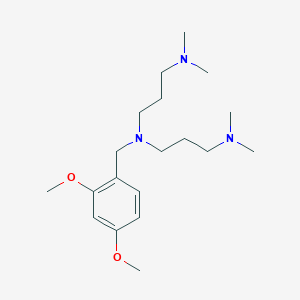 molecular formula C19H35N3O2 B5068335 N'-[(2,4-dimethoxyphenyl)methyl]-N'-[3-(dimethylamino)propyl]-N,N-dimethylpropane-1,3-diamine 
