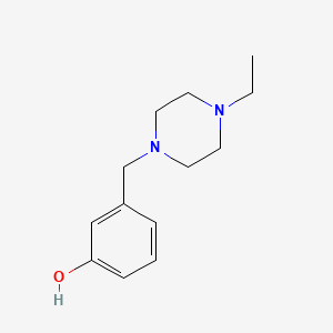 molecular formula C13H20N2O B5068615 3-[(4-Ethylpiperazin-1-yl)methyl]phenol 