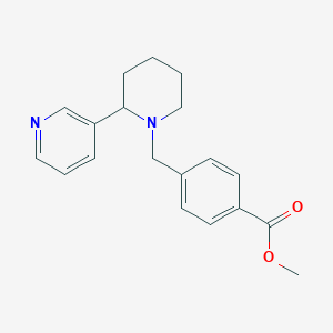 molecular formula C19H22N2O2 B5068693 Methyl 4-[(2-pyridin-3-ylpiperidin-1-yl)methyl]benzoate 
