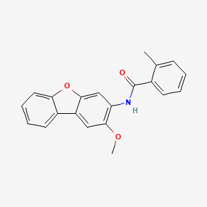 molecular formula C21H17NO3 B5068760 N-(2-methoxydibenzo[b,d]furan-3-yl)-2-methylbenzamide 