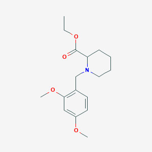 molecular formula C17H25NO4 B5068884 Ethyl 1-[(2,4-dimethoxyphenyl)methyl]piperidine-2-carboxylate 