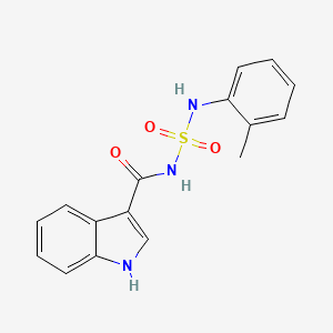 molecular formula C16H15N3O3S B5068947 N-[(2-methylphenyl)sulfamoyl]-1H-indole-3-carboxamide 