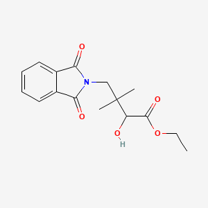 molecular formula C16H19NO5 B5069036 ethyl 4-(1,3-dioxo-1,3-dihydro-2H-isoindol-2-yl)-2-hydroxy-3,3-dimethylbutanoate 