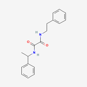 molecular formula C18H20N2O2 B5069176 N-(1-phenylethyl)-N'-(2-phenylethyl)ethanediamide 