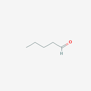 molecular formula C5H10O<br>CH3(CH2)3CHO<br>C5H10O B050692 Valeraldehyde CAS No. 110-62-3