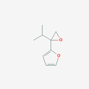 molecular formula C9H12O2 B050693 2-(2-Propan-2-yloxiran-2-yl)furan CAS No. 113348-47-3