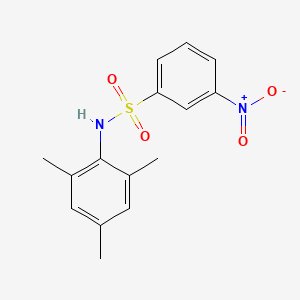 molecular formula C15H16N2O4S B5069409 3-nitro-N-(2,4,6-trimethylphenyl)benzenesulfonamide 
