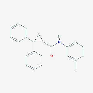 molecular formula C23H21NO B5069590 N-(3-methylphenyl)-2,2-diphenylcyclopropane-1-carboxamide 