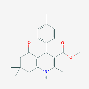 molecular formula C21H25NO3 B5069746 Methyl 2,7,7-trimethyl-4-(4-methylphenyl)-5-oxo-1,4,5,6,7,8-hexahydroquinoline-3-carboxylate 