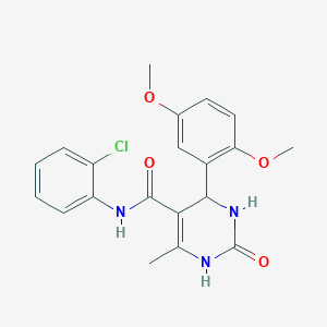 molecular formula C20H20ClN3O4 B5069836 N-(2-chlorophenyl)-4-(2,5-dimethoxyphenyl)-6-methyl-2-oxo-3,4-dihydro-1H-pyrimidine-5-carboxamide 