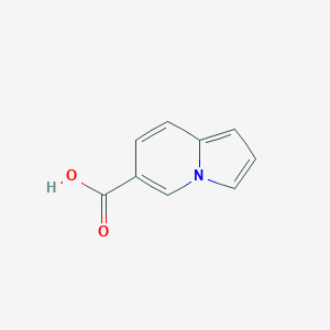 molecular formula C9H7NO2 B050700 Indolizine-6-carboxylic acid CAS No. 588720-42-7