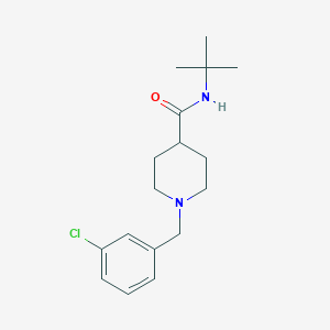 molecular formula C17H25ClN2O B5070300 N-tert-butyl-1-(3-chlorobenzyl)piperidine-4-carboxamide 