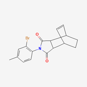 molecular formula C17H16BrNO2 B5070530 2-(2-bromo-4-methylphenyl)-3a,4,7,7a-tetrahydro-1H-4,7-ethanoisoindole-1,3(2H)-dione 