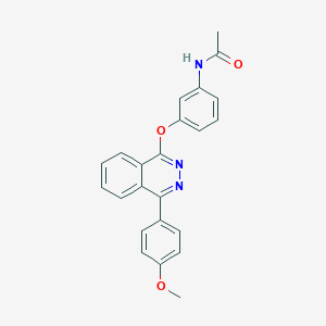 molecular formula C23H19N3O3 B5070645 N-(3-{[4-(4-methoxyphenyl)phthalazin-1-yl]oxy}phenyl)acetamide 