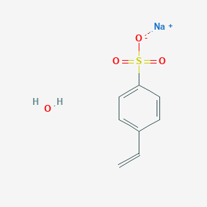 molecular formula C8H9NaO4S B050709 Sodium 4-vinylbenzenesulfonate hydrate CAS No. 123333-94-8