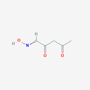 molecular formula C5H7NO3 B050711 1-Hydroxyiminopentane-2,4-dione CAS No. 116974-90-4