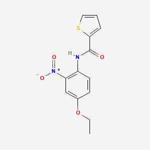 molecular formula C13H12N2O4S B5071222 N-(4-ethoxy-2-nitrophenyl)thiophene-2-carboxamide 