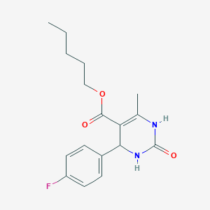 molecular formula C17H21FN2O3 B5071224 Pentyl 4-(4-fluorophenyl)-6-methyl-2-oxo-1,2,3,4-tetrahydropyrimidine-5-carboxylate 