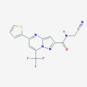 N-(cyanomethyl)-5-(thiophen-2-yl)-7-(trifluoromethyl)pyrazolo[1,5-a]pyrimidine-2-carboxamide