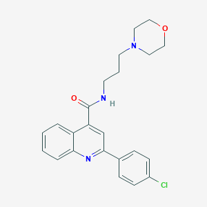 2-(4-chlorophenyl)-N-(3-morpholin-4-ylpropyl)quinoline-4-carboxamide