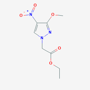 molecular formula C8H11N3O5 B507212 Ethyl 2-(3-methoxy-4-nitro-1H-pyrazol-1-yl)acetate CAS No. 514799-06-5