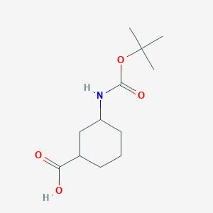 molecular formula C12H21NO4 B050724 3-(Boc-amino)cyclohexanecarboxylic acid CAS No. 334932-13-7
