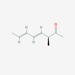 molecular formula C9H14O B050725 (3S,4E,6E)-3-Methylocta-4,6-dien-2-one CAS No. 116454-34-3