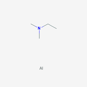molecular formula C4H11AlN B050729 Alane-dimethylethylamine complex CAS No. 124330-23-0